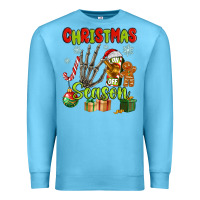 Ocean Blue christmas season Premium Sweatshirt - MaliasSmallBusiness