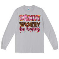 Moon Dust donut worry be happy Long Sleeve Tee - AdoDesignShop