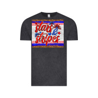 Vintage Black stars and stripes tumbler Vintage Tee - HRA Design Shop