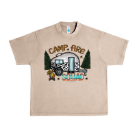 French Oak camp fire squad Urban Heavy Tee - CowhideDigitalArt