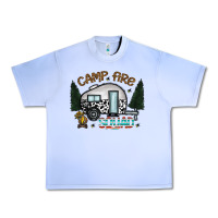 Grape Ice camp fire squad Urban Heavy Tee - CowhideDigitalArt