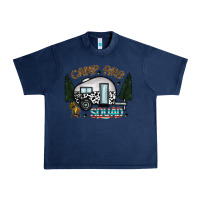Navy camp fire squad Urban Heavy Tee - CowhideDigitalArt