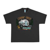 Pigment Black camp fire squad Urban Heavy Tee - CowhideDigitalArt