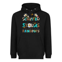 Black ive survived too many storms to be bothered by rai Heavyweight Hoodie - NancyCooperArtShop