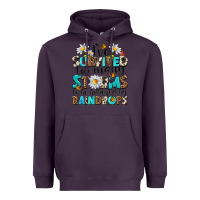 Plum ive survived too many storms to be bothered by rai Heavyweight Hoodie - NancyCooperArtShop