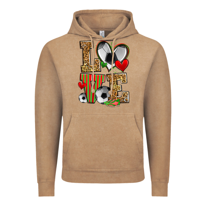 Love Soccer Vintage Hoodie by Zillion Design Studio | Teevron