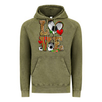 Vintage Olive love soccer Vintage Hoodie - Zillion Design Studio