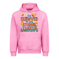 Fuchsia Pink I've Survived Too Many Storms Urban Hoodie - texasbilliewilder
