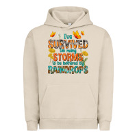 Pigment French Oak I've Survived Too Many Storms Urban Hoodie - texasbilliewilder