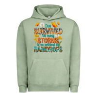 Pigment Oil Green I've Survived Too Many Storms Urban Hoodie - texasbilliewilder