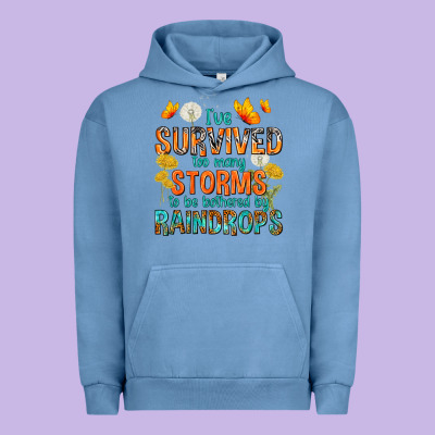 I've Survived Too Many Storms Urban Hoodie Designed By Texasbilliewilder
