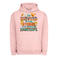 Pigment Salmon I've Survived Too Many Storms Urban Hoodie - texasbilliewilder