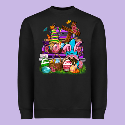 Easter Gnomies Truck Easter Day Heavyweight Sweatshirt Designed By Neo Western