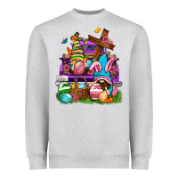 Heather Grey Easter gnomies truck Easter Day Heavyweight Sweatshirt - Neo Western