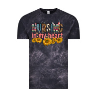 Cloud Black nursing in my heart Vintage Tee - FaDigitalArtStudio