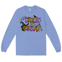 Colony Blue trick or treat Long Sleeve Tee - BundleAndBundleShop