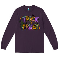 Plum trick or treat Long Sleeve Tee - BundleAndBundleShop