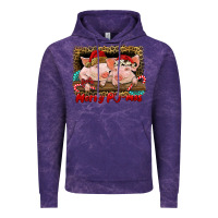 Cloud Purple merry pig mas Vintage Hoodie - RanaPortraitStore