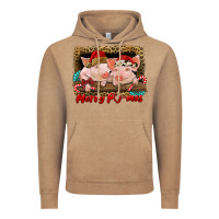 Vintage Coffee merry pig mas Vintage Hoodie - RanaPortraitStore