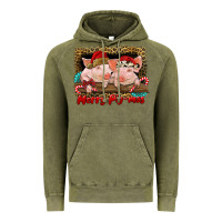 Vintage Olive merry pig mas Vintage Hoodie - RanaPortraitStore