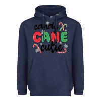 Navy candy cane cutie Heavyweight Hoodie - MaliasSmallBusiness