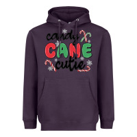 Plum candy cane cutie Heavyweight Hoodie - MaliasSmallBusiness