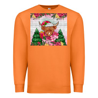 Carrot pink christmas cow Premium Sweatshirt - MaliasSmallBusiness