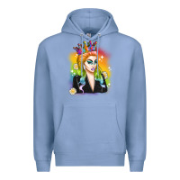 Colony Blue drag queen Premium Hoodie - Artiststas
