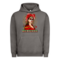 Pigment Tornado Sugar skull girl with Mexicana Urban Hoodie - NancyCooperArtShop