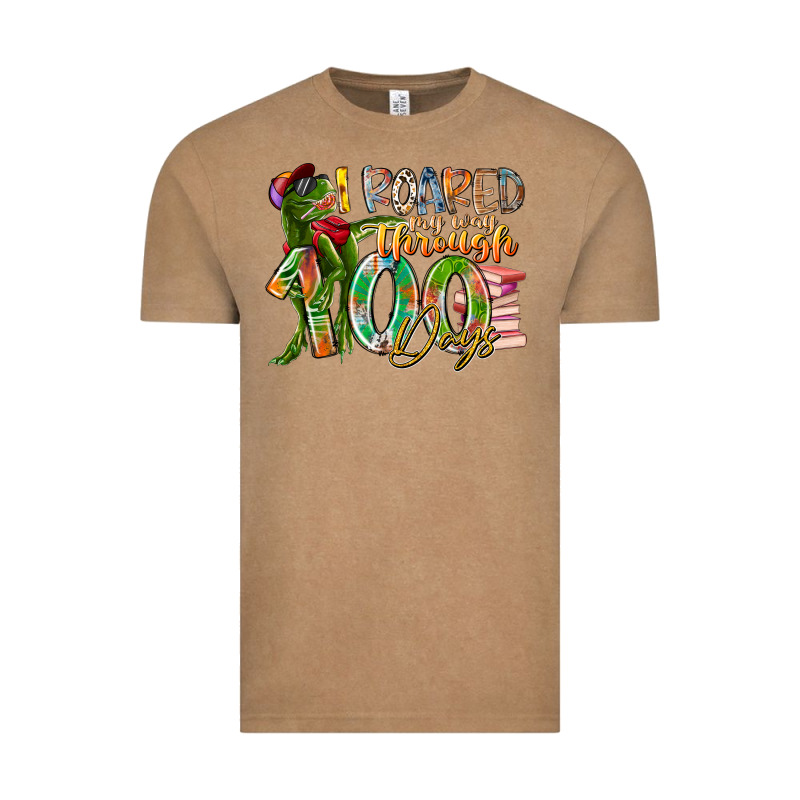 I Roared My Way Through 100 Days Vintage Tee by RacoonDesign | Teevron