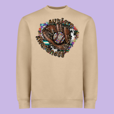 Autism Awareness Baseball Heavyweight Sweatshirt Designed By Sublimationcraftshop
