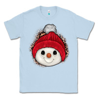 Dusty Blue snowman Classic Tee - JahusDesignShop