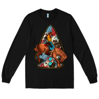 Black arrowhead rodeo Long Sleeve Tee - JahusDesignShop
