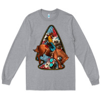 Heather Grey arrowhead rodeo Long Sleeve Tee - JahusDesignShop