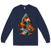 Navy arrowhead rodeo Long Sleeve Tee - JahusDesignShop