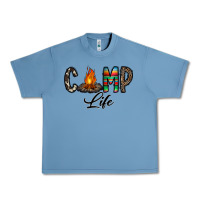 Pebble Blue camp life Urban Heavy Tee - CowhideDigitalArt