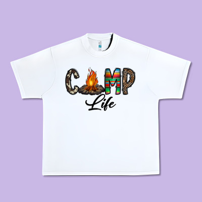 Camp Life Urban Heavy Tee Designed By Cowhidedigitalart