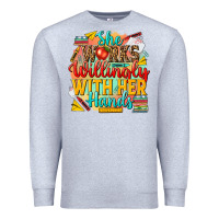 Heather Grey she works willingly with her hands teacher Premium Sweatshirt - NancyCooperArtShop