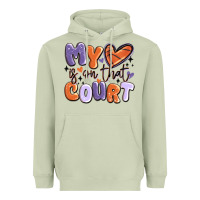 My Heart Is On That Court Heavyweight Hoodie | Teevron
