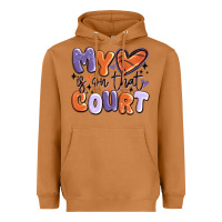 Meerkat my heart is on that court Heavyweight Hoodie - MaliasSmallBusiness
