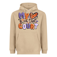 Mushroom my heart is on that court Heavyweight Hoodie - MaliasSmallBusiness