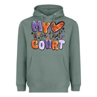 Sage my heart is on that court Heavyweight Hoodie - MaliasSmallBusiness