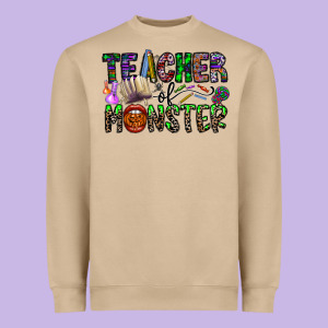Teacher Of Monster Heavyweight Sweatshirt Designed By Cowhidedigitalart