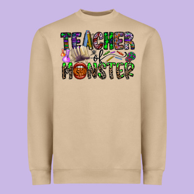 Teacher Of Monster Heavyweight Sweatshirt Designed By Cowhidedigitalart