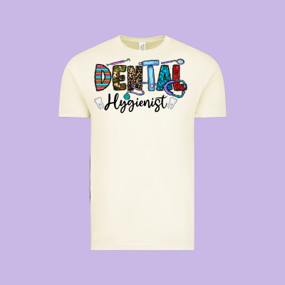 Dental Hygienist Vintage Tee Designed By Cowhidedigitalart