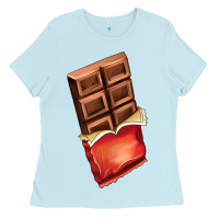 Baby Blue chocolate Ladies Tee - AdoDesignShop