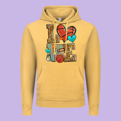 Love Basketball Vintage Hoodie Designed By Zillion Design Studio