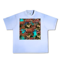Grape Ice hunting deer american flag seamless pattern Urban Heavy Tee - HRA Design Shop