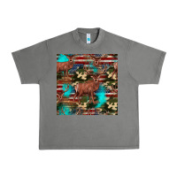 Tornado hunting deer american flag seamless pattern Urban Heavy Tee - HRA Design Shop