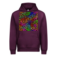 Mauve Wine Pride leopard seamless pattern Urban Hoodie - NancyCooperArtShop